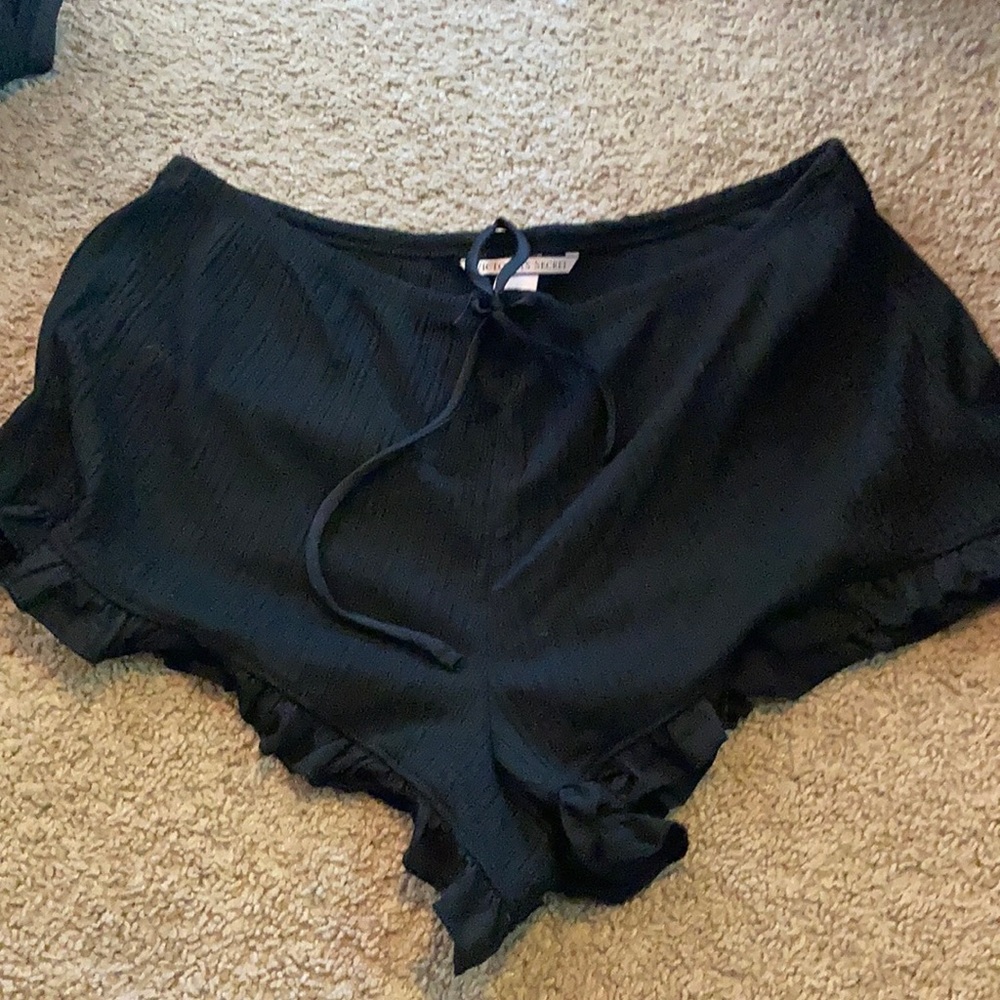 Black Pajama Shorts